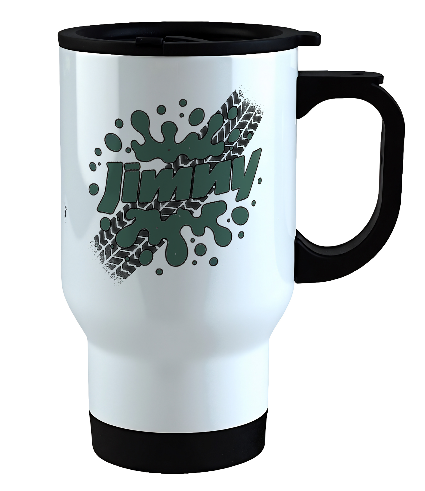 Offroad adventure, Jungle Green Suzuki Jimny edition, coffee mug