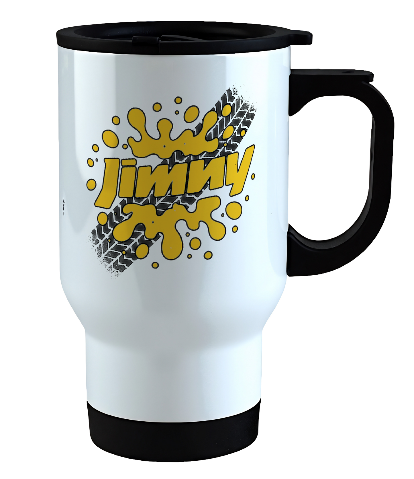 Offroad adventure, Yellow Suzuki Jimny edition, coffee mug