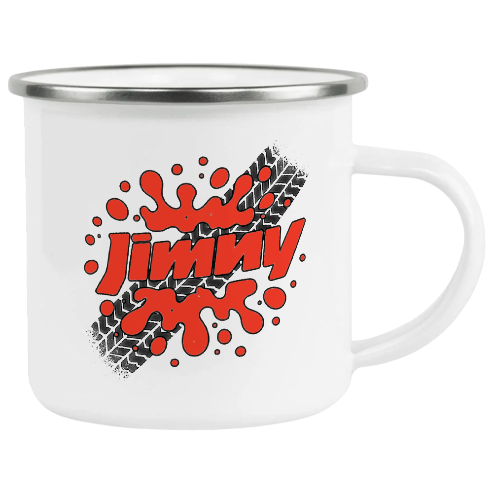 Offroad adventure, Red Suzuki Jimny edition, coffee mug