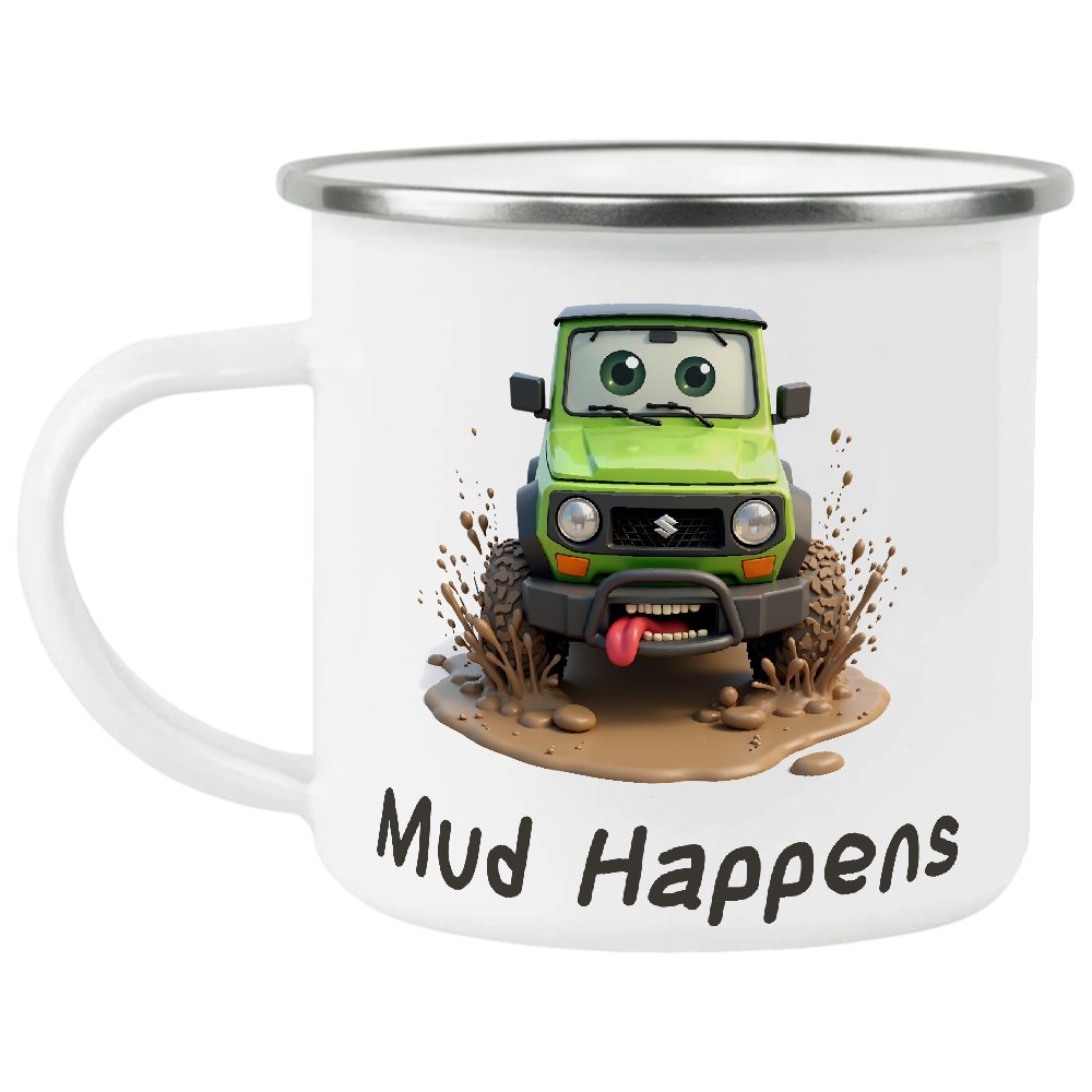 Offroad adventure, Playful Green Suzuki Jimny edition, coffee mug