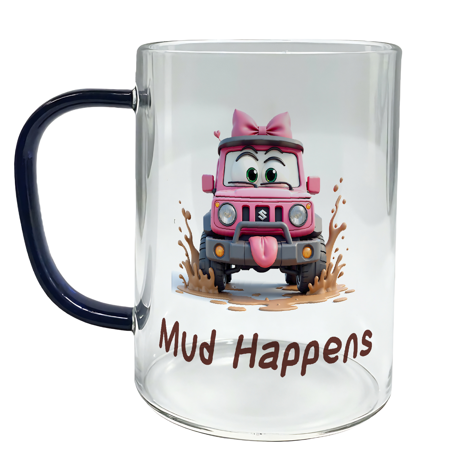 Offroad adventure, Playful Pink Suzuki Jimny edition, coffee mug