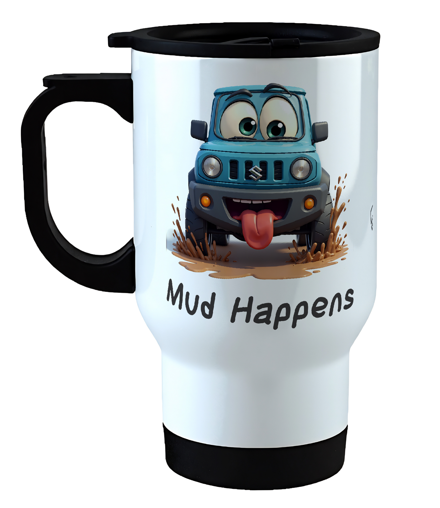 Offroad adventure, Playful Blue Suzuki Jimny edition, coffee mug