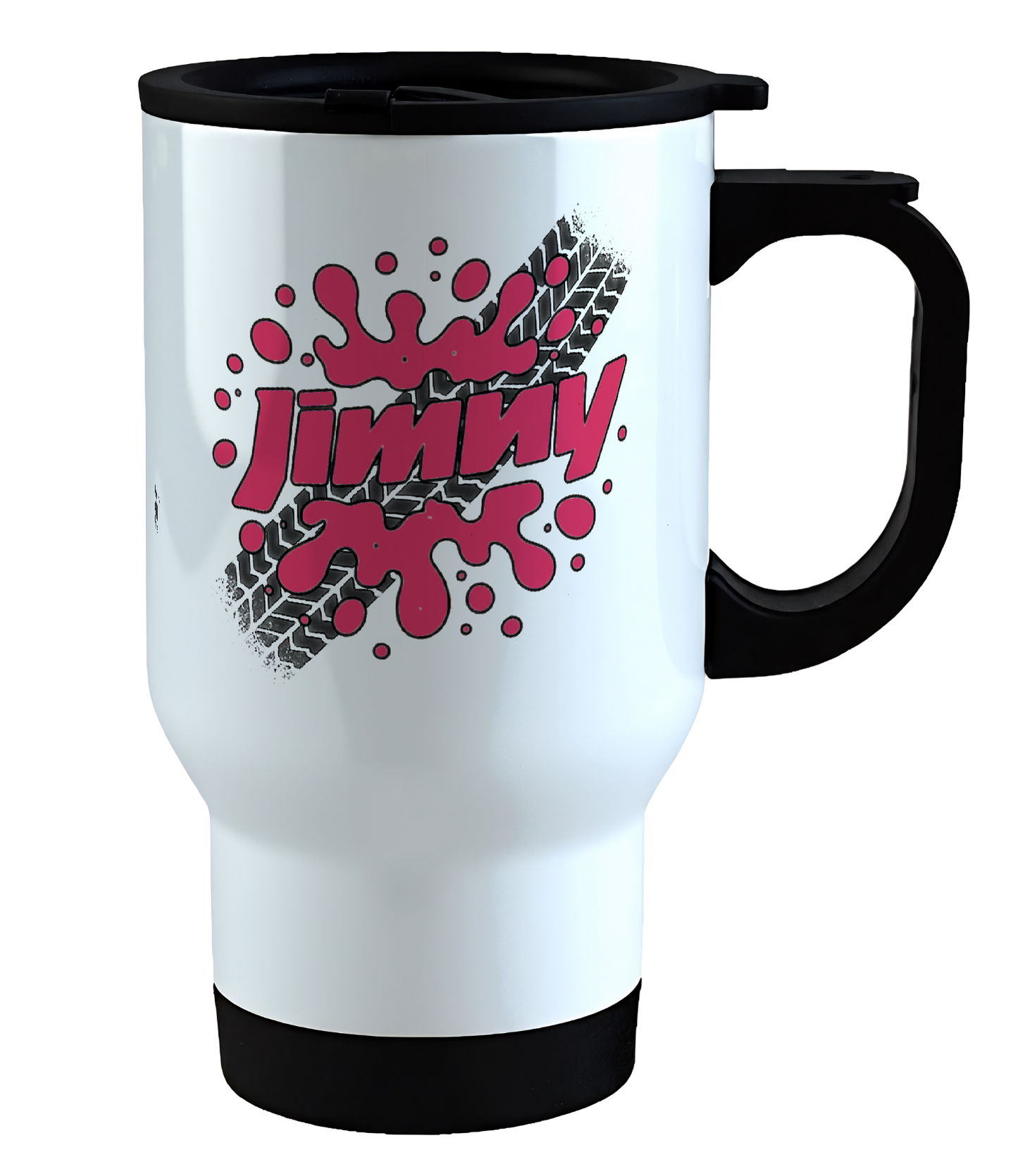 Offroad adventure, Playful Pink Suzuki Jimny edition, coffee mug