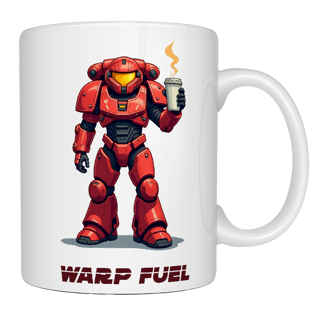 Space Marine, Red, Sci-Fi Coffee Mug