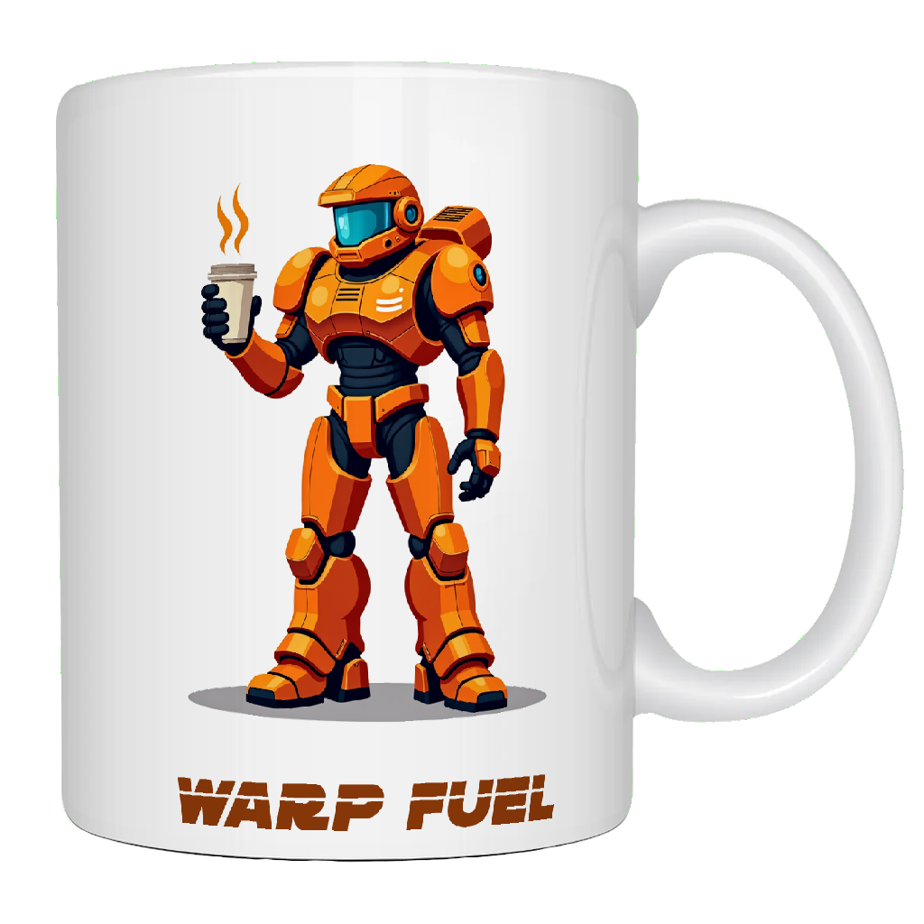 Space Marine, Orange, Sci-Fi Coffee Mug