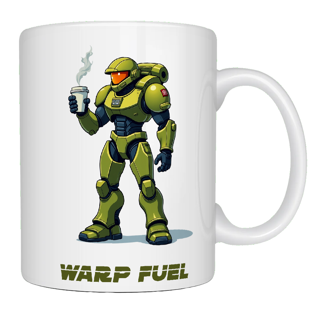 Space Marine, Green, Sci-Fi Coffee Mug