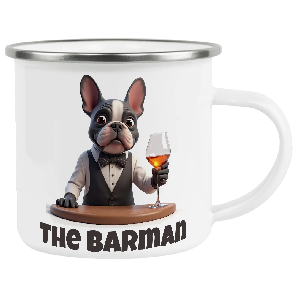 French Bulldog, The Barman, Coffee Mug, Wollies Shelter