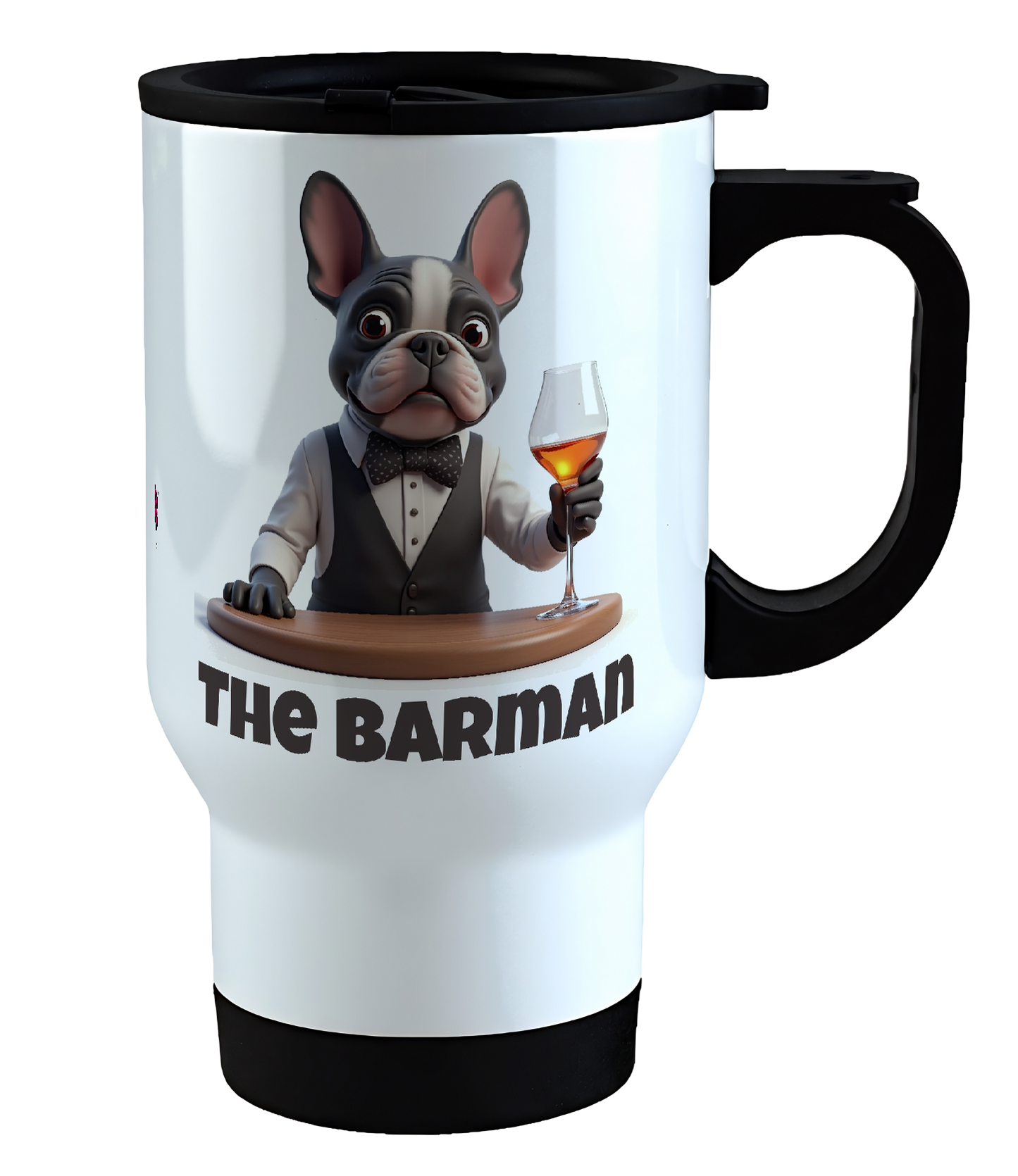 French Bulldog, The Barman, Coffee Mug, Wollies Shelter