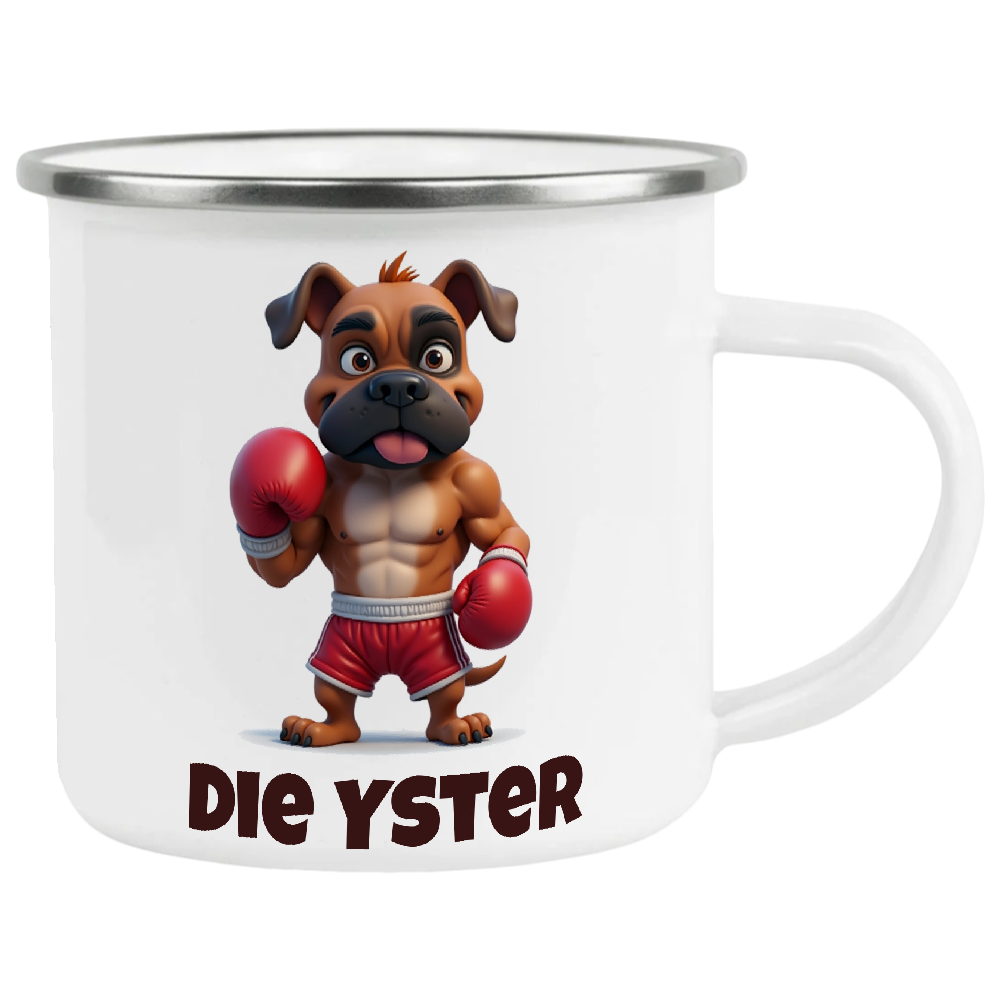 Boxer, Die Yster, Coffee Mug, Wollies Shelter
