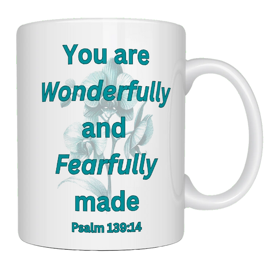 You are wonderfully and fearfully made, Coffee Mug, Die Rivier Pretoria