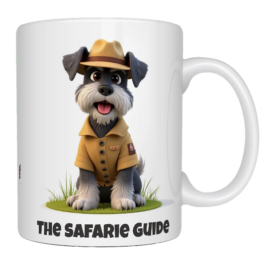 Schnauzer, The Safari Guide, Coffee Mug, Wet Nose Charity