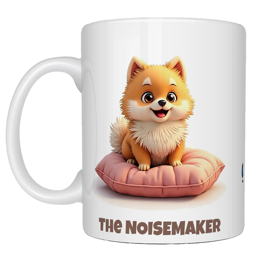 Pomeranian, The Noisemaker, Coffee Mug, Wet Nose Charity