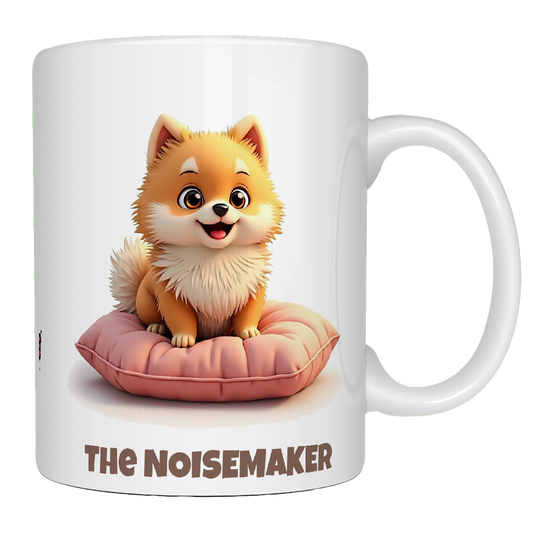 Pomeranian, The Noisemaker, Coffee Mug, Wet Nose Charity