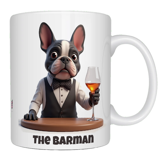 French Bulldog, The Barman, Coffee Mug, Wet Nose Charity