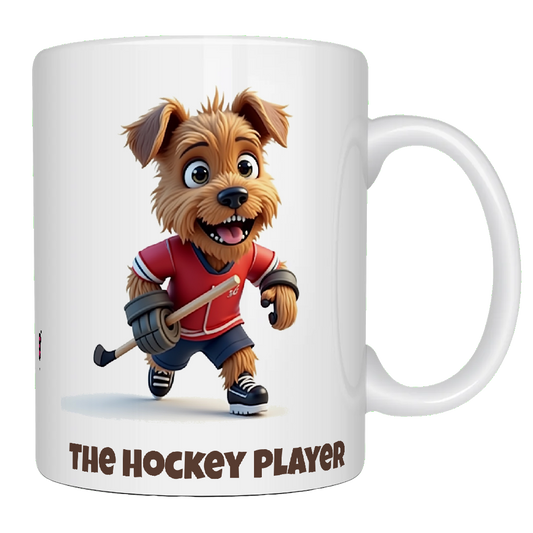 Yorkie, The Hockey Player, Coffee Mug, Wet Nose Charity