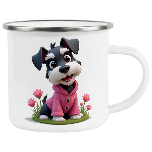 Schnauzer, The Pink Lady II, Coffee Mug, Wet Nose Charity