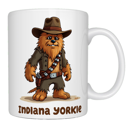 Indiana Yorkie, Treasure Hunter, Sci-Fi Coffee Mug