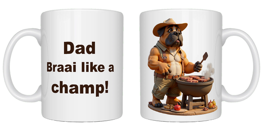 Dad, Braai like a champ, Father's Day Mug