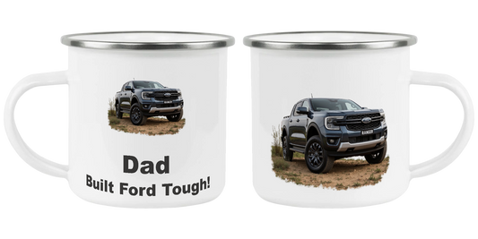 Dad, Built Ford Tough, Father's Day Mug