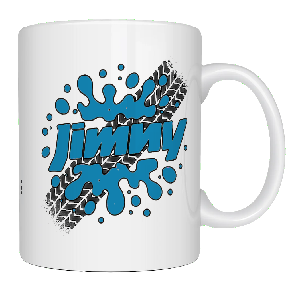 Offroad adventure, Playful Blue Suzuki Jimny edition, coffee mug