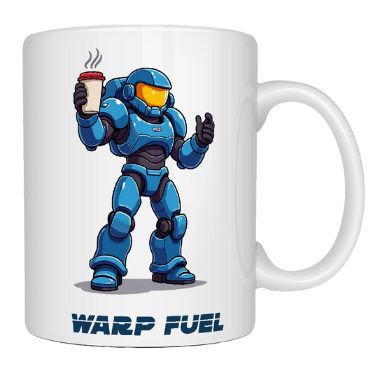 Space Marine, Blue, Sci-Fi Coffee Mug